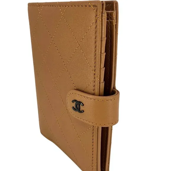 CHANEL Quilted Leather CC Logo Passport Holder Wallet - Picture 6 of 8